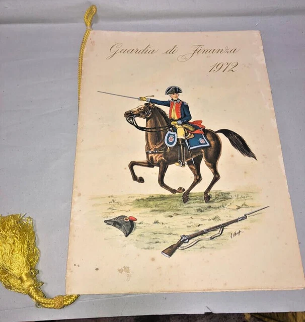 Raro Calendario Storico Guardia Di Finanza 1972
