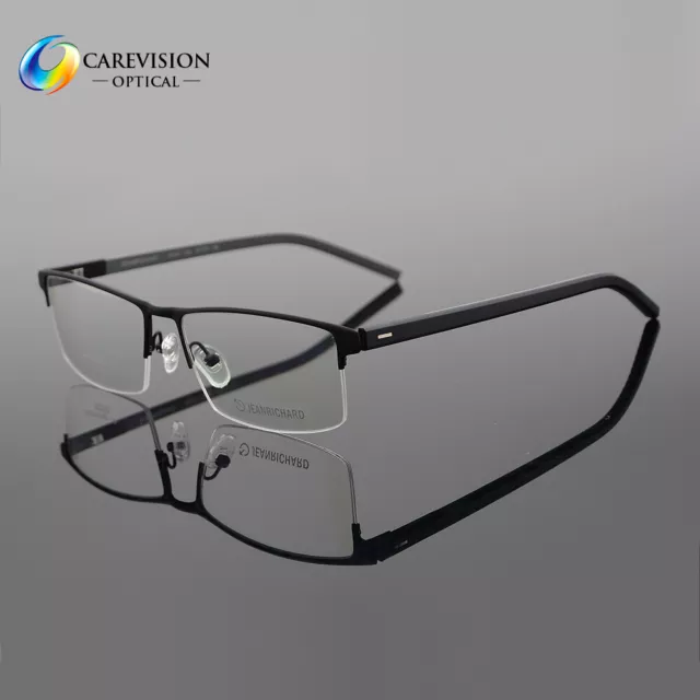 Sport Men's Flexible Half Rimless Spring Hinge Eyeglass Frame Optical RX Able