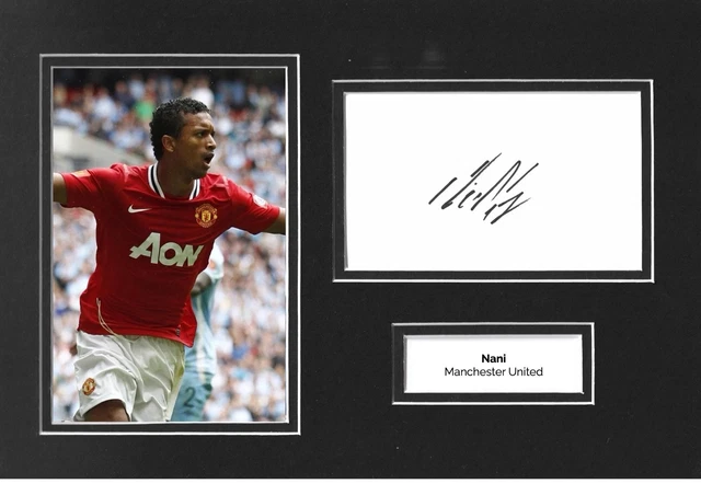 Photo Signée Luis Nani Manchester United 12x8 - Avec Certificat D'authenticité, Souvenirs Collector