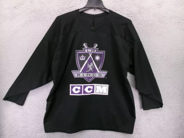CCM SILVA #75 Los Angeles Kings Hockey Jersey Coat Of Arms LA Purple Alt  XXL