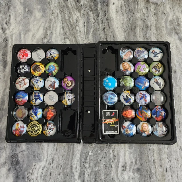 2012 ROXX TCG Battle Game 40 Playing Pieces w/Case Cards Avengers