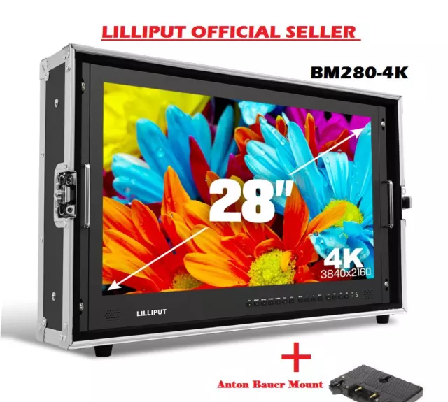 LILLIPUT BM280-4K Broadcast Ultra-Hd Moniteur Avec / Sdi  HDMI DVI VGA Pointeur
