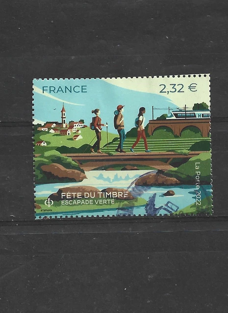 2022  - Timbre France Oblitere Cachet Rond - Fete Du Timbre