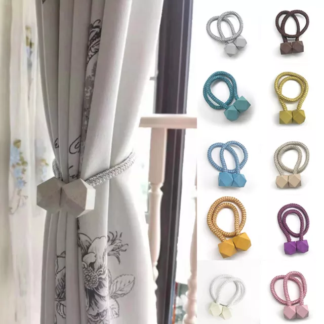 Replacement Magnetic Ball Curtain Buckles Tie Backs Clip Holdbacks Home Decor