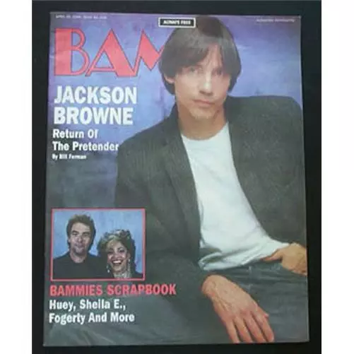 Jackson Browne Bam Magazine 25 April 1986 - Colour Cover Usa