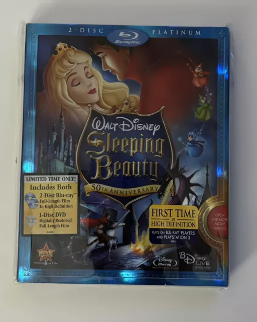 Sleeping Beauty (2 Disc Blu-ray, 1 Disc DVD 50th Anniversary  Platinum Edition)