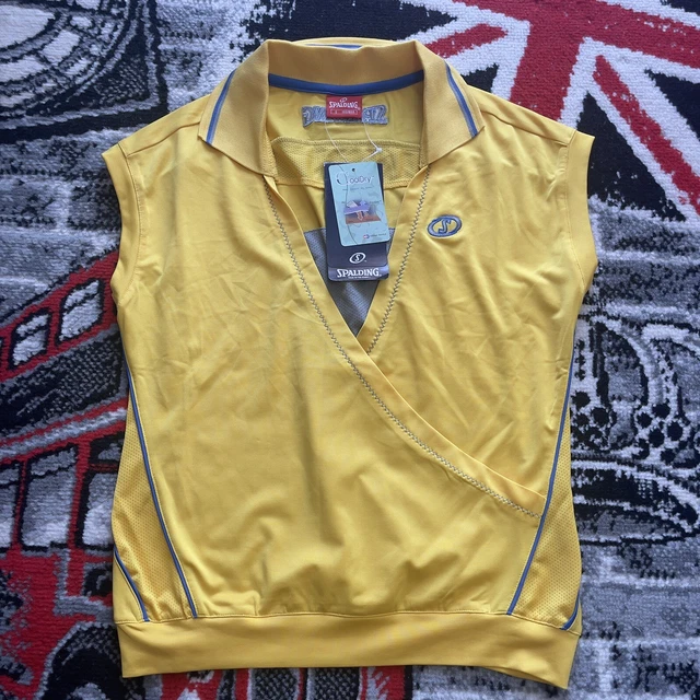 Maglietta da donna Spalding True To The Game gialla top cooldry taglia S