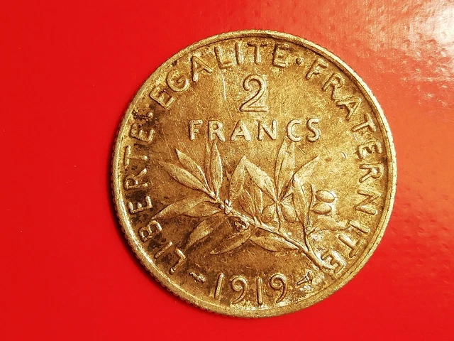 1 Pièce de 2 F Semeuse 1919 Argent