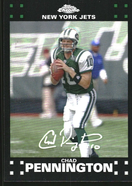 2007 Topps Chrome Refractors New York Jets Football Card #TC7 Chad Pennington