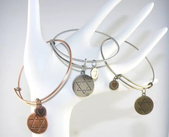 Wire Bangle / Bracelet Magen David / Star of David Protection / Talisman Unisex