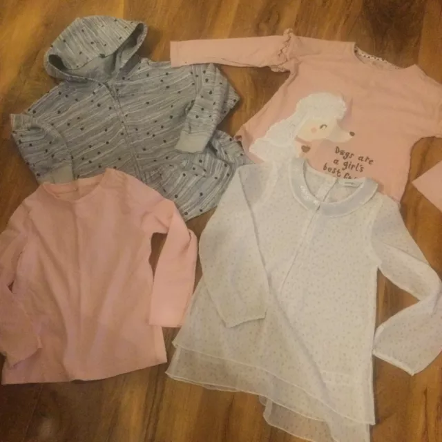 Girls Tops And Hoodie X 4 Bundle Age 4-5 Next