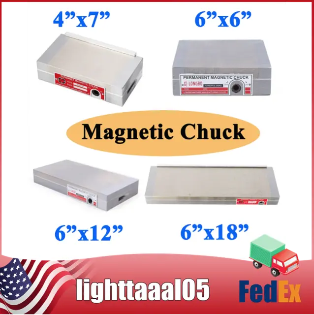 Permanent Magnetic Chuck EDM Fine Pole Surface Grinder 4X7 5X10 6x6 6X12 6X18