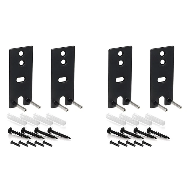 4X Steel Black Wall Mount Brackets Replacement for OmniJewel Lifestyle 650 & Su