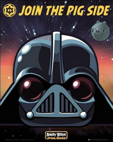 Angry Birds : Star Wars Vader - Mini Poster 40cm x 50cm new and sealed