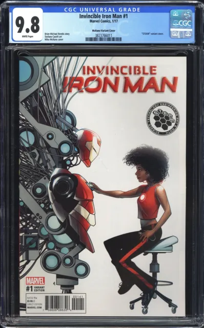 Invincible Iron Man 1 CGC 9.8 VARIANT COVER