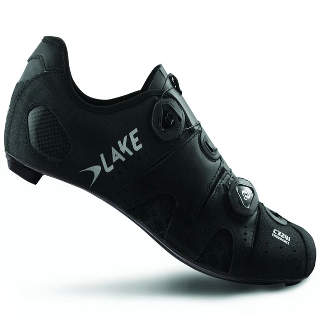 Herren SPD Straße Radschuhe Lake CX241 CFC carbonschwarz EU 47 kostenloser Versand