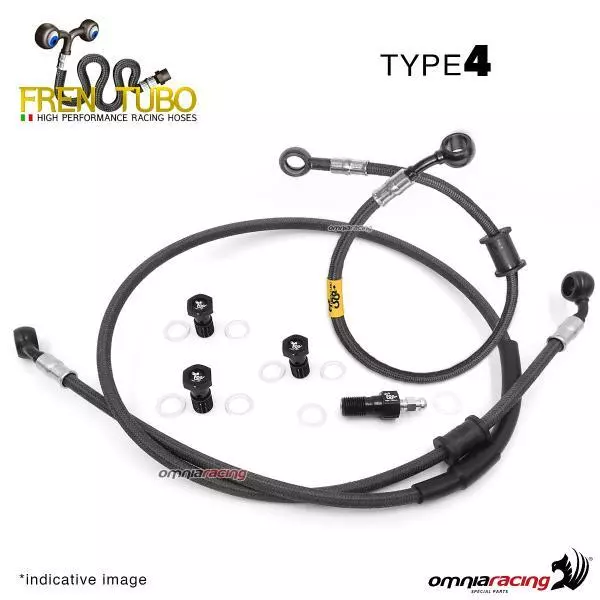 Frentubo kit brake hose Classic type 4 for Honda GOLDWING GL1500/6 1988