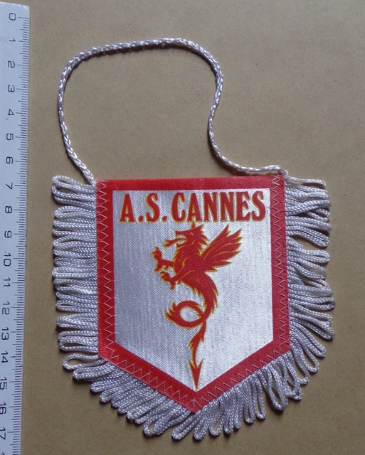 Fanion Football A.S. CANNES - Supporteur - Club Français - Neuf