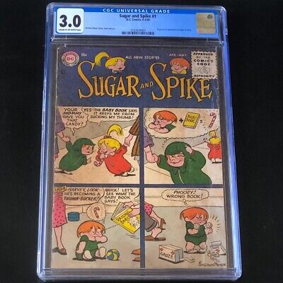 Sugar and Spike #1 💥 CGC 3.0 💥 1st Appearance! Only 34 in Census DC Comic 1956