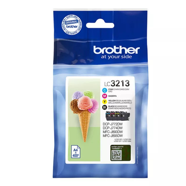 Brother LC-3213 Tintenpatrone - Cyan, Magenta, Gelb, Schwarz (LC3213VA