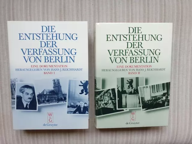 Die Entstehung der Verfassung von Berlin • Eine Dokumentation, 2 Bände - Neu !!!