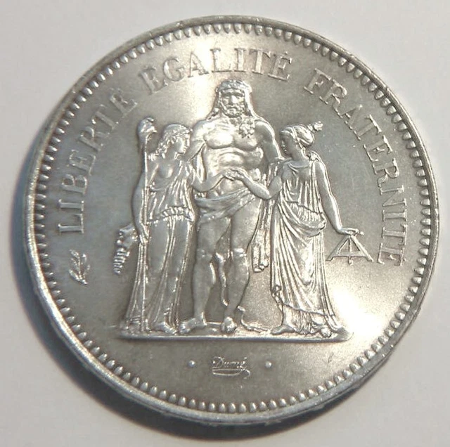 50 francs Hercule 1976 spl  Argent  (non circulée)  très beau velours de frappe!