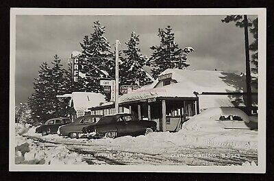 RPPC of Green Pine Cafe. Chester, California. C 1940's Golden State Ice Cream