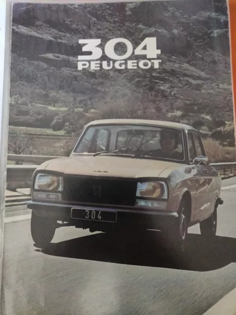 Brochure commerciale Peugeot 304 berline GL, GLD