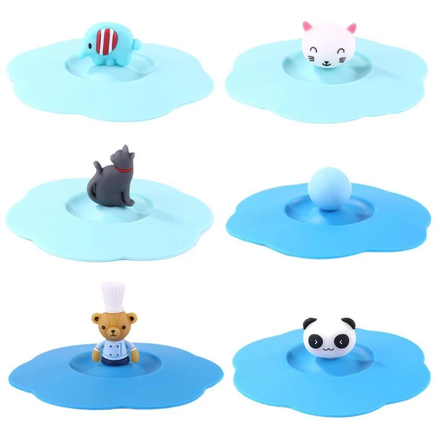 Coperchio tazza in silicone Torx trasparente animale a prova di perdite resistente al calore riutilizzo
