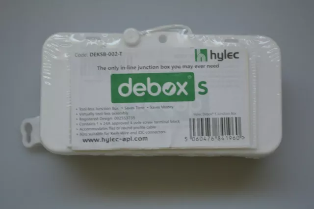 Hylec DEKSB-002 DEBOX In-Line Connector Box Junction Box 4 Pole Terminal Block
