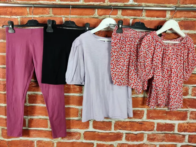 Girls Bundle Age 9-10 Years Next Zara H&M Leggings Shorts Top T-Shirt Set 140Cm