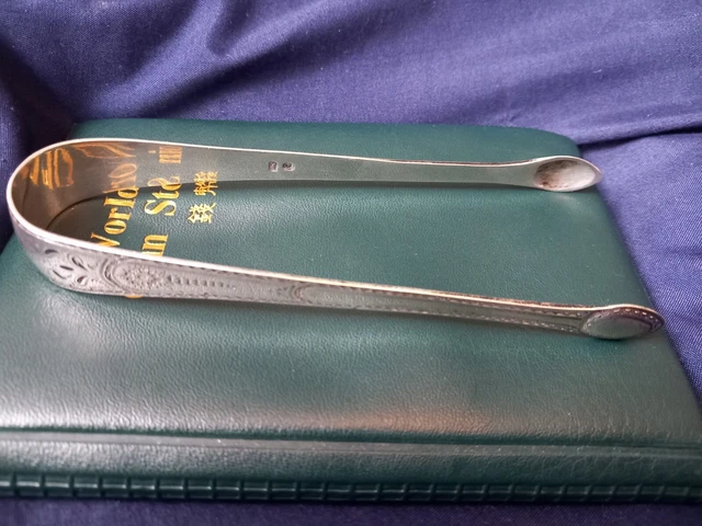 Antique Georgian Sugar Tongs Thomas Eustace 1777 - 1785 Sterling Silver
