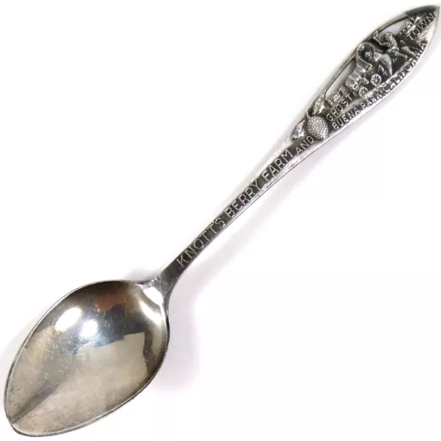 Vintage Knotts Berry Farm and Ghost Town California Pioneer Wagon Souvenir Spoon