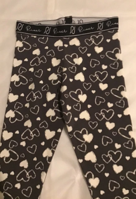 River island mini girls aged 2-3 years grey marl heart print sweat top set BNWT 6