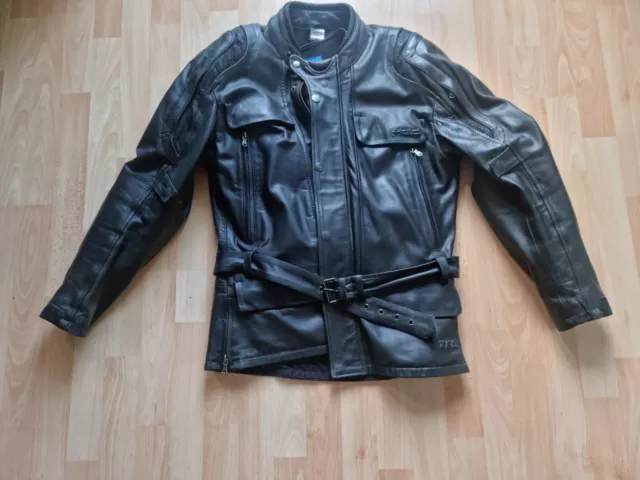 Motorrad Lederjacke Held  GR.52 schwarz mit Weste gebraucht