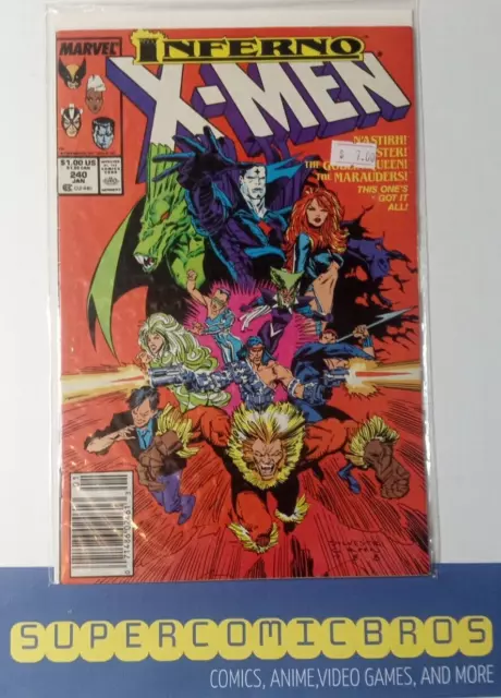 Uncanny X-Men (Marvel 1988) NM #240 1st GOBLIN QUEEN, 3rd MR. SINISTER  NEWSTAND