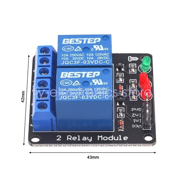 2PCS 4Ch 3V 3.3V Relay Module Board for Arduino Raspberry PIC AVR DSP ARM MSP430