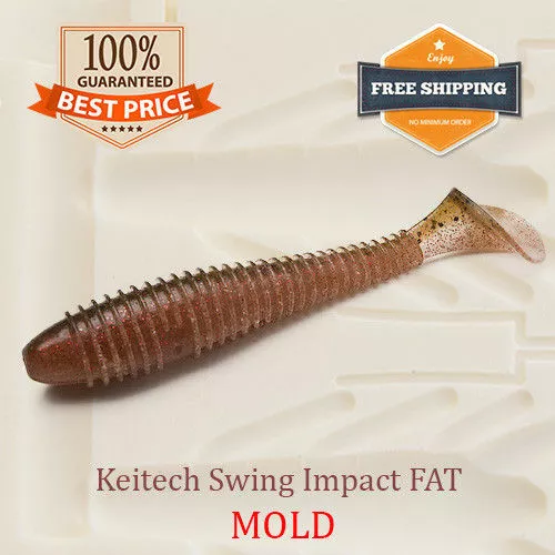 Micro Killer Shad Mold Fishing Lure Bait Mold DIY Soft Plastic 30 mm 1.25  in