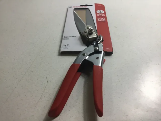 Corona Grass Shear GS 3750 Adjustable Swivel Red Handle Sharp 3 Position Chrome