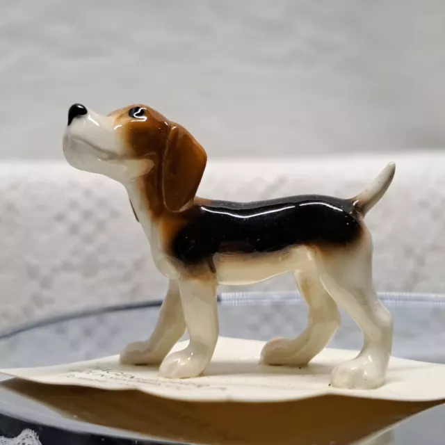 Hagen Renaker Adult Standing Beagle VTG Miniature On Original Tag