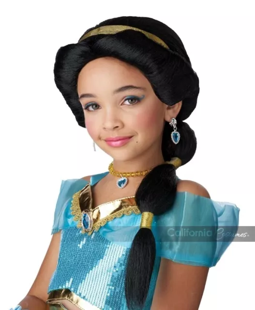 CALIFORNIA COSTUMI ARABO Principessa Jasmine Disney Bambino Parrucca  7021-156 EUR 29,29 - PicClick IT