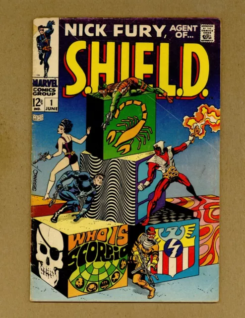 Nick Fury, Agent Of Shield 1 (G) 1st app Scorpio! Jim Steranko 1968 Marvel X287