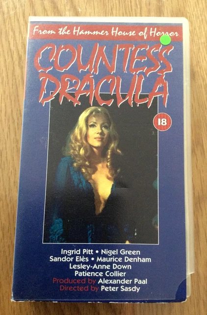 COUNTESS DRACULA - VHS -Hammer Classic - erotic horror - 1970 - 18