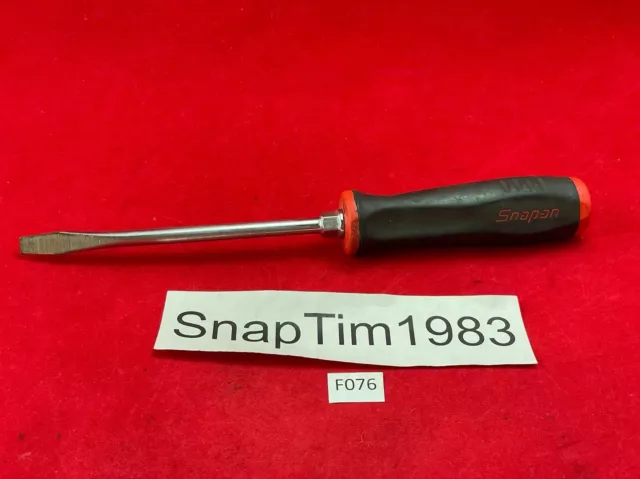 Snap-on Tools 5/16" Flat Tip Soft Grip ORANGE Screwdriver SGD6 USA