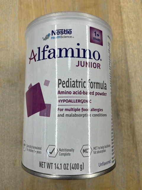 NEW A-lfamino Junior JR Hypoallergenic Formula 1 Can Slightly Dented 14.1 Oz
