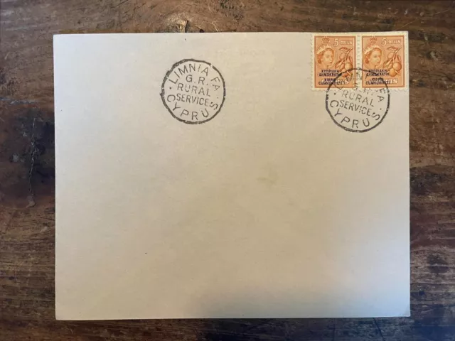 Cyprus Limnia Village Famagusta Stamped Letter 1960s