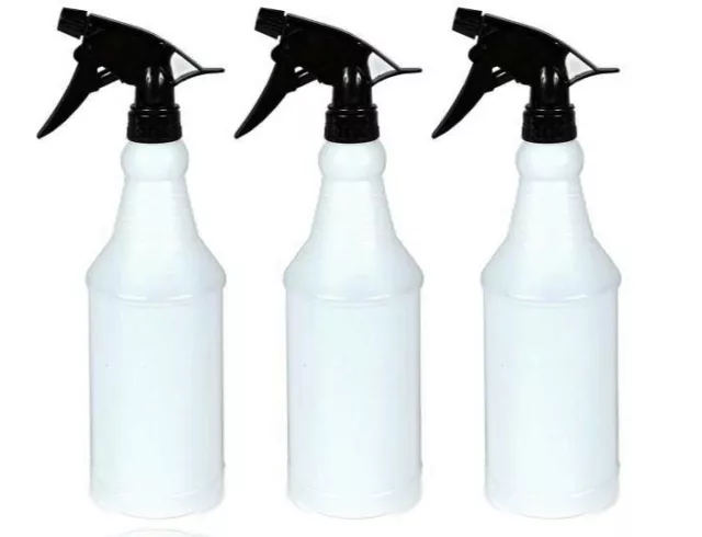 Plastic Trigger Spray Bottle Empty 3 Pack Duty Sprayer Chemical Resistant New