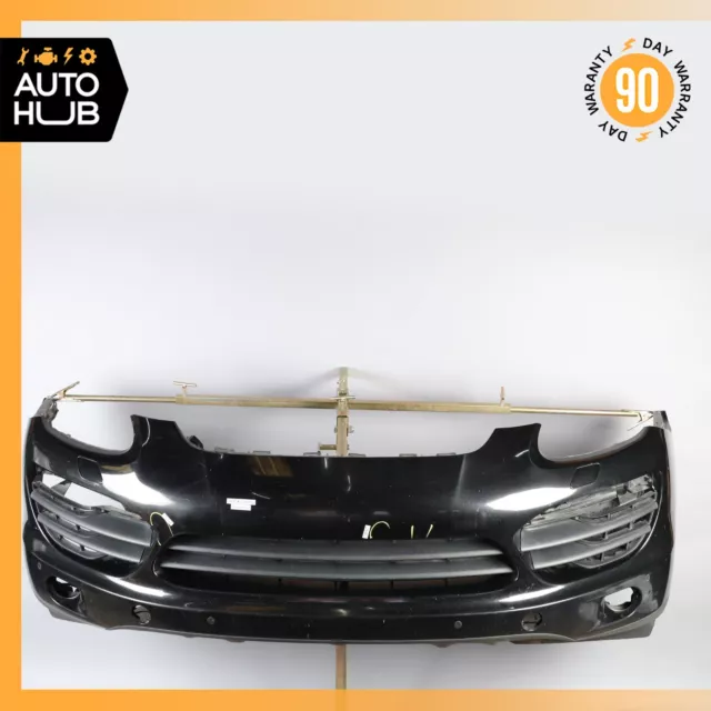 11-14 Porsche Cayenne 958 Hybrid S Front Bumper Cover Assembly w/Park Assist OEM