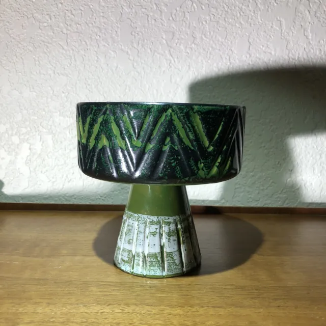Bitossi style Ceramic Vase Ikebana Italy Mid Century Modern vintage