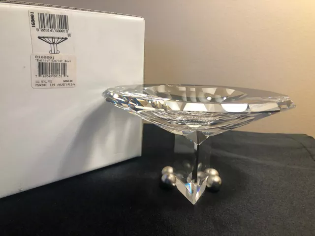 Swarovski Crystal Selection Euclid Caviar Bowl 9280 NR 000 003 Box & COA 168001